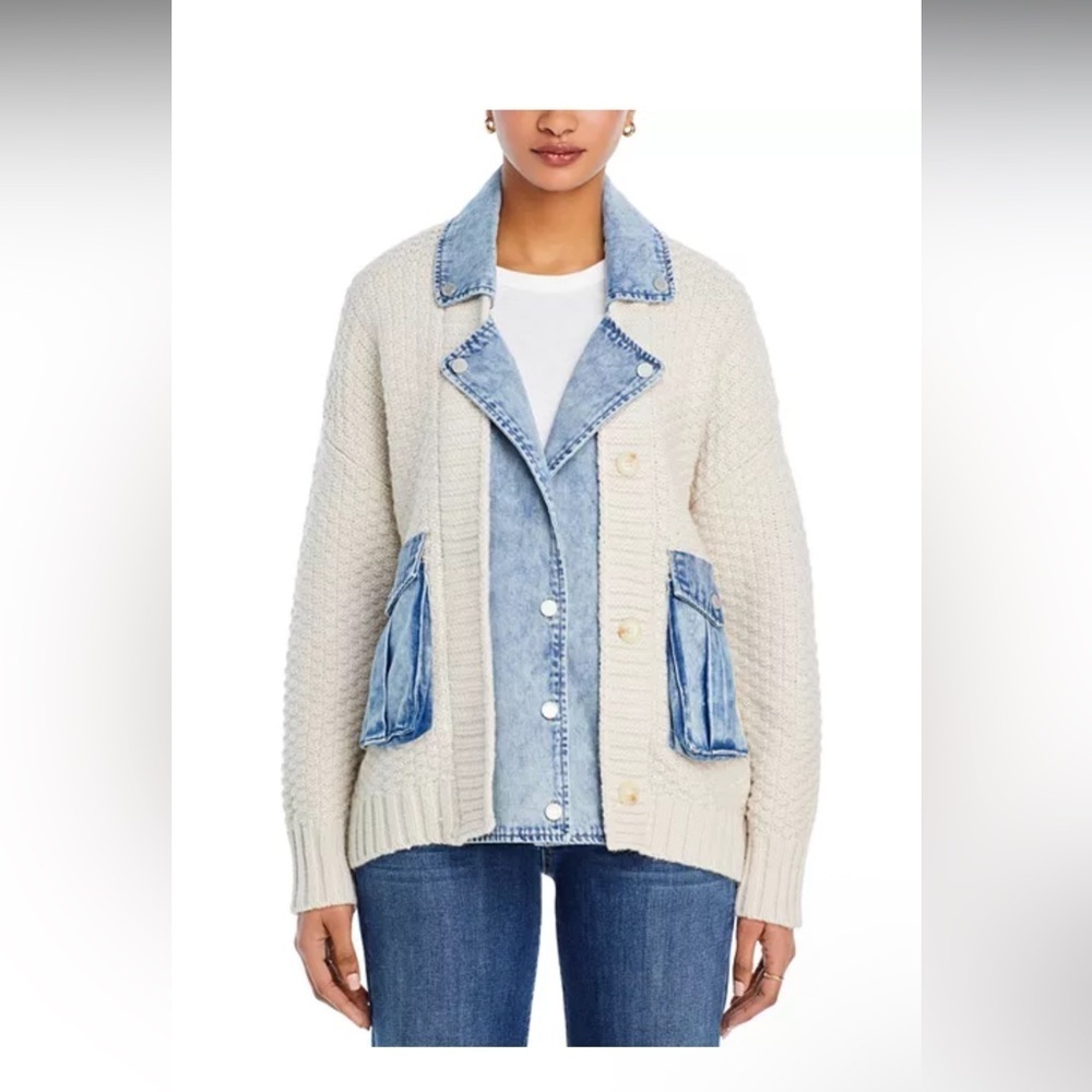 BLANKNYC Last Call Mixed Media Cardigan - Picture 7 of 16